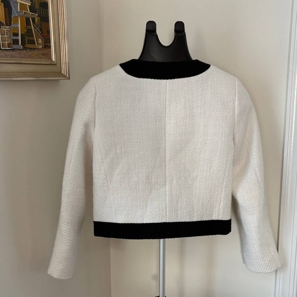 J.Crew Women’s Tweed Jacket with Gold Buttons Size 2P Chic Classic Old Money - Picture 4 of 9